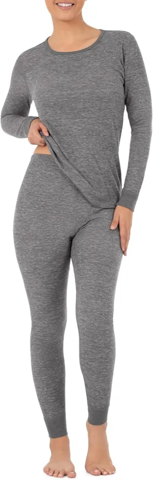 Fruit of the Loom Women's Micro Waffle Premium Thermal Set