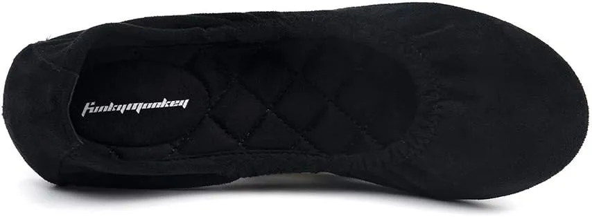 FUNKYMONKEY Women's Ballet Flats Soft Round Toe Comfortable Shoes