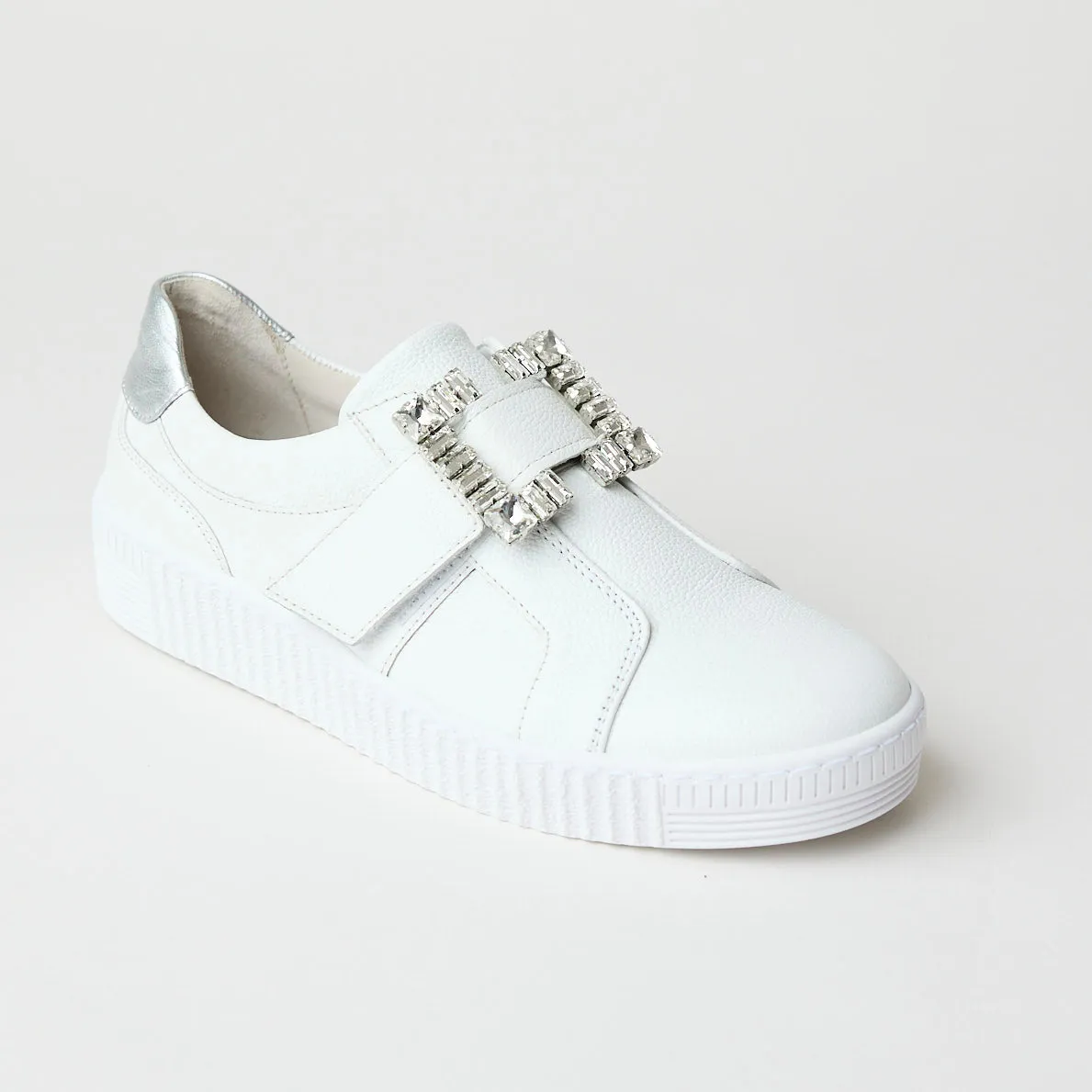Gabor White Leather Shoes