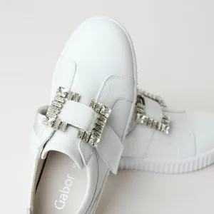 Gabor White Leather Shoes