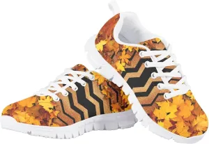 GIFTPUZZ Unisex-Child Climbing Tennis Shoes Running Lace-up Sneaker Breathable Mesh Athletic Sneakers