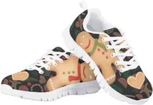 GIFTPUZZ Unisex-Child Climbing Tennis Shoes Running Lace-up Sneaker Breathable Mesh Athletic Sneakers