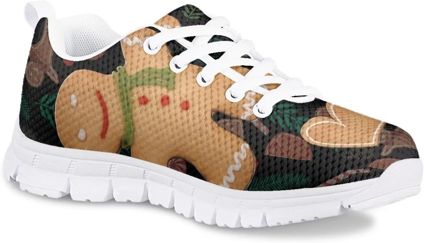 GIFTPUZZ Unisex-Child Climbing Tennis Shoes Running Lace-up Sneaker Breathable Mesh Athletic Sneakers