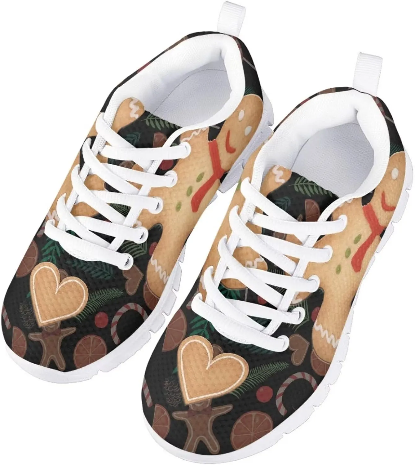 GIFTPUZZ Unisex-Child Climbing Tennis Shoes Running Lace-up Sneaker Breathable Mesh Athletic Sneakers