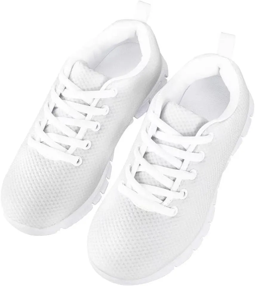 GIFTPUZZ Unisex-Child Climbing Tennis Shoes Running Lace-up Sneaker Breathable Mesh Athletic Sneakers