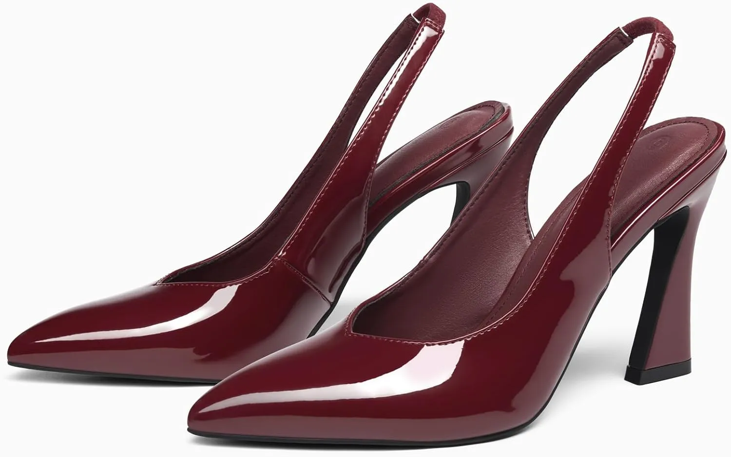 gihubafuil Womens Slingback Kitten Heels Closed Pointed Toe Wedding Party Dress Pumps Shoes