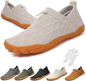 Giltpeak Vallova'S Bearprodo Supercomfort Sweatwick Slip-On Shoes, Men's Knitted Hiking Barefoot Arch Support Sneakers, Unisex Knitted Hiking Slip-On Shoes