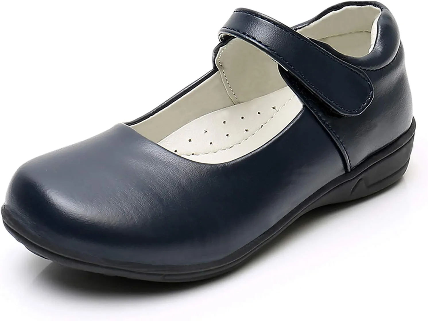 Girl's Mary Jane School Uniform Shoes Strap Dress Uniform Flats Black (Toddler/Little Girl/Big Girl)
