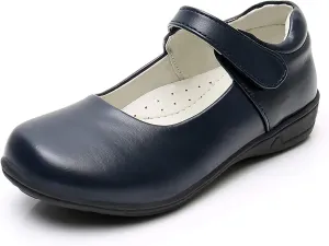 Girl's Mary Jane School Uniform Shoes Strap Dress Uniform Flats Black (Toddler/Little Girl/Big Girl)