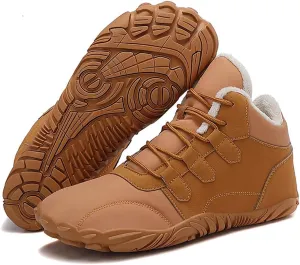 Glacia Barefoot Shoes Women Men, 2025 New Winter Warm Comfortable Non-Slip Barefoot Boots