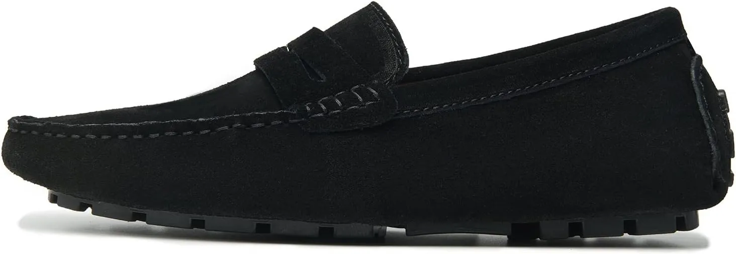 Go Tour Men's Penny Loafers Moccasin Driving Shoes Slip On Flats Boat Shoes