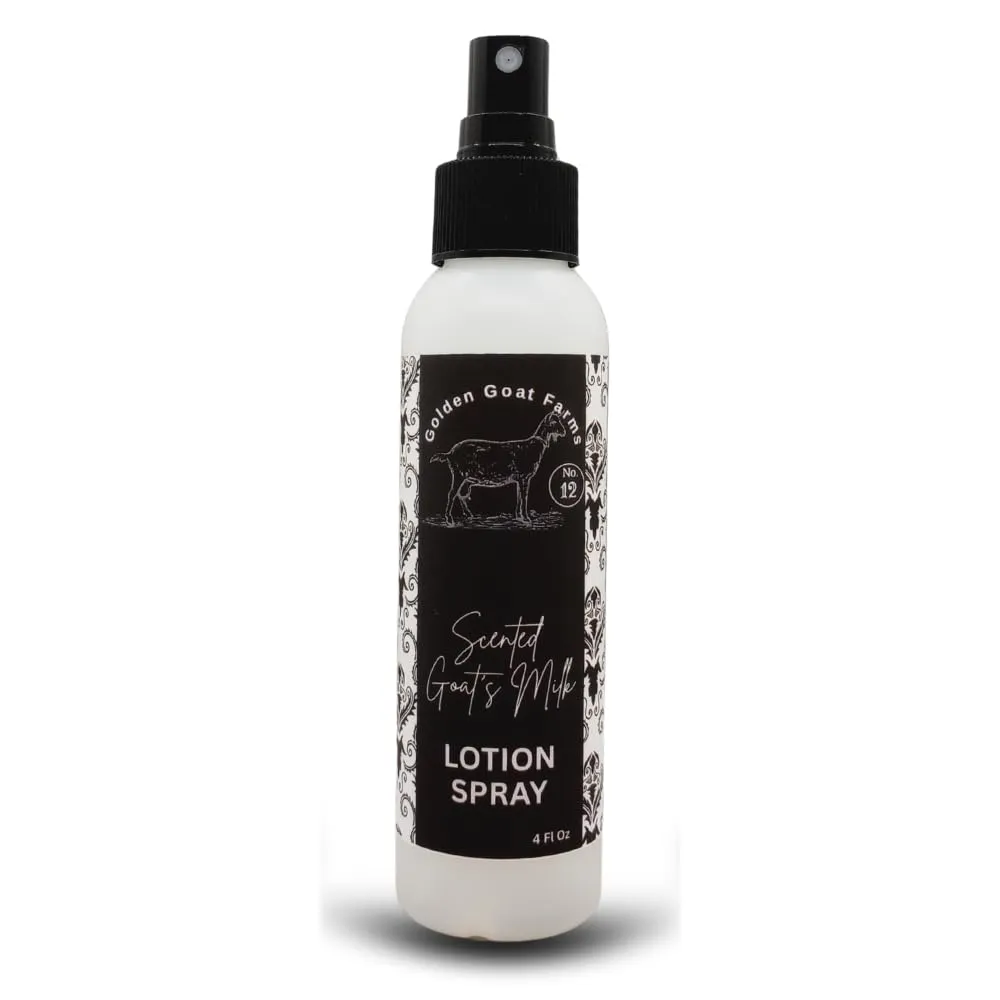 Golden Goat Farms Red Clover & Tea Scented Sprayable Lotion with Goat's Milk, 4 Oz
