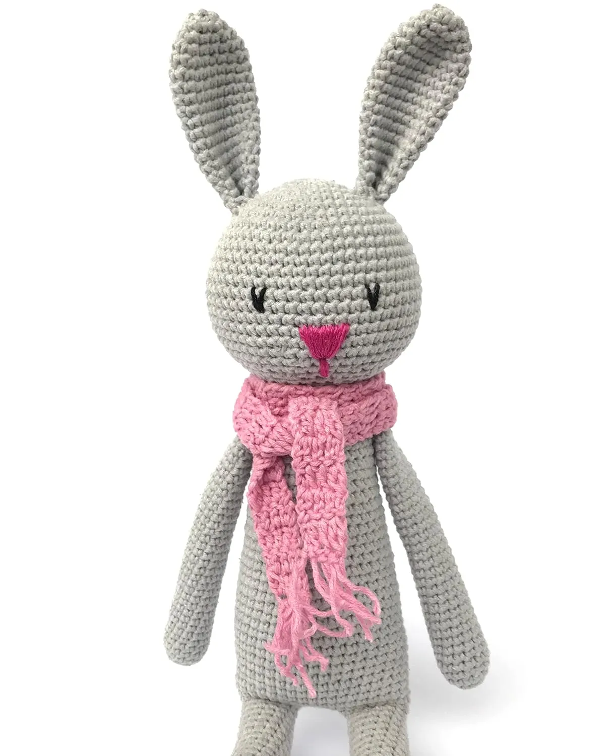 Gray Hare 13" amigurumi woodland animals plush toy