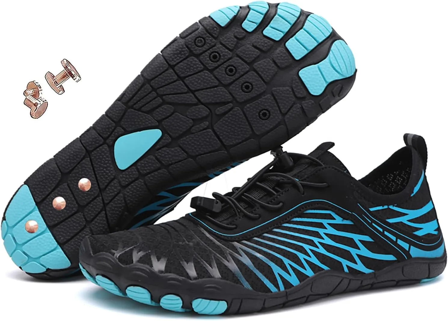 Grounding Shoes with Copper, Grounded Barefoot Footwear Hike Shoes for Women Men Waterproof Healthy Non-Slip