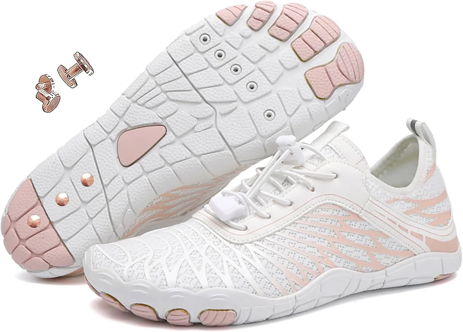 Grounding Shoes with Copper, Grounded Barefoot Footwear Hike Shoes for Women Men Waterproof Healthy Non-Slip