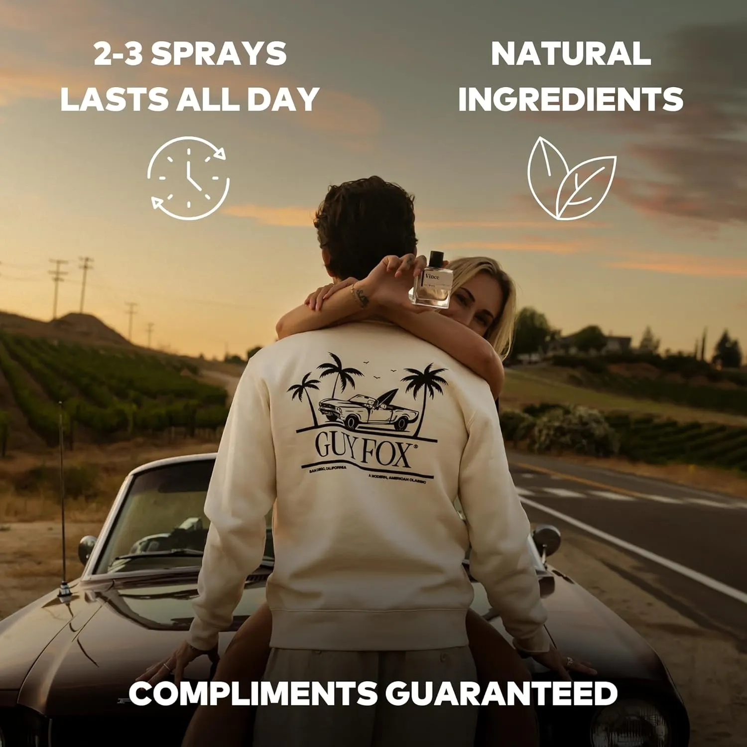 GUY FOX - Tyler - Cologne For Men | Coastal Sage, Coconut Water & Juniper| Citrus, Airy Men's Cologne | Men's Fragrance, Inspired by a Summer Day | 1.7 Fl Oz