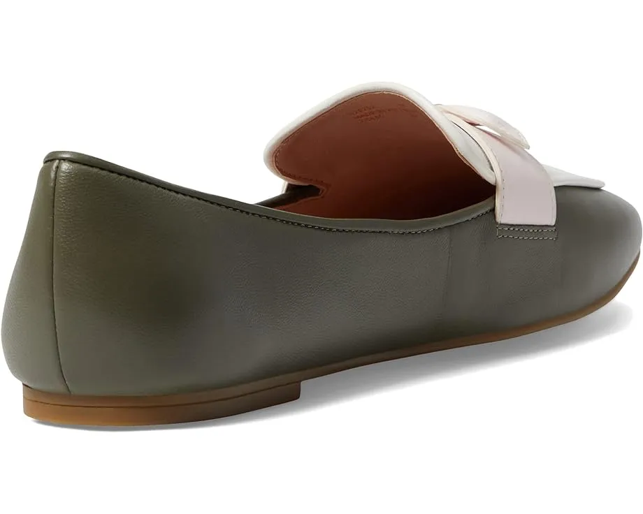 Haan Leaf/Egret/Rosewater Best-seller Bow Squared York Tea Toe On Slip Leather Easy to install Cole Loafers