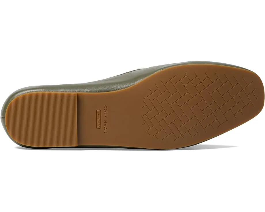 Haan Leaf/Egret/Rosewater Best-seller Bow Squared York Tea Toe On Slip Leather Easy to install Cole Loafers