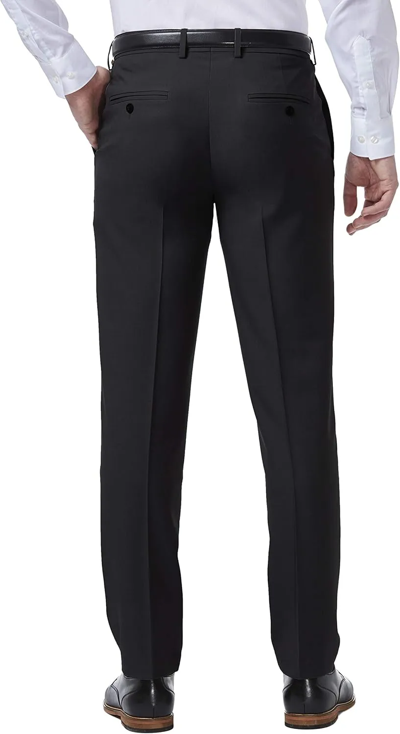 Haggar Men's Premium Comfort Dress Slim Fit Flat Front Pant