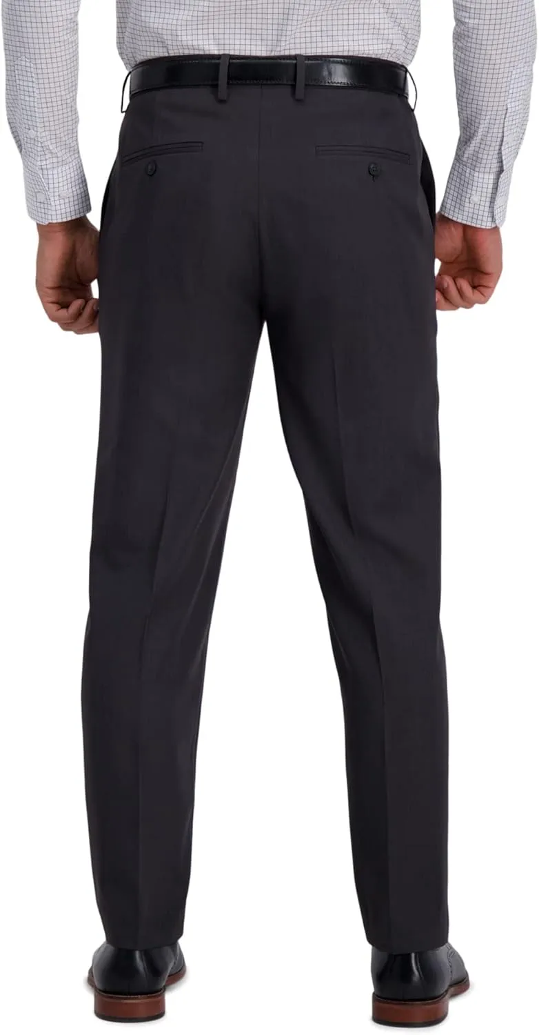 Haggar Men's Premium Comfort Dress Slim Fit Flat Front Pant
