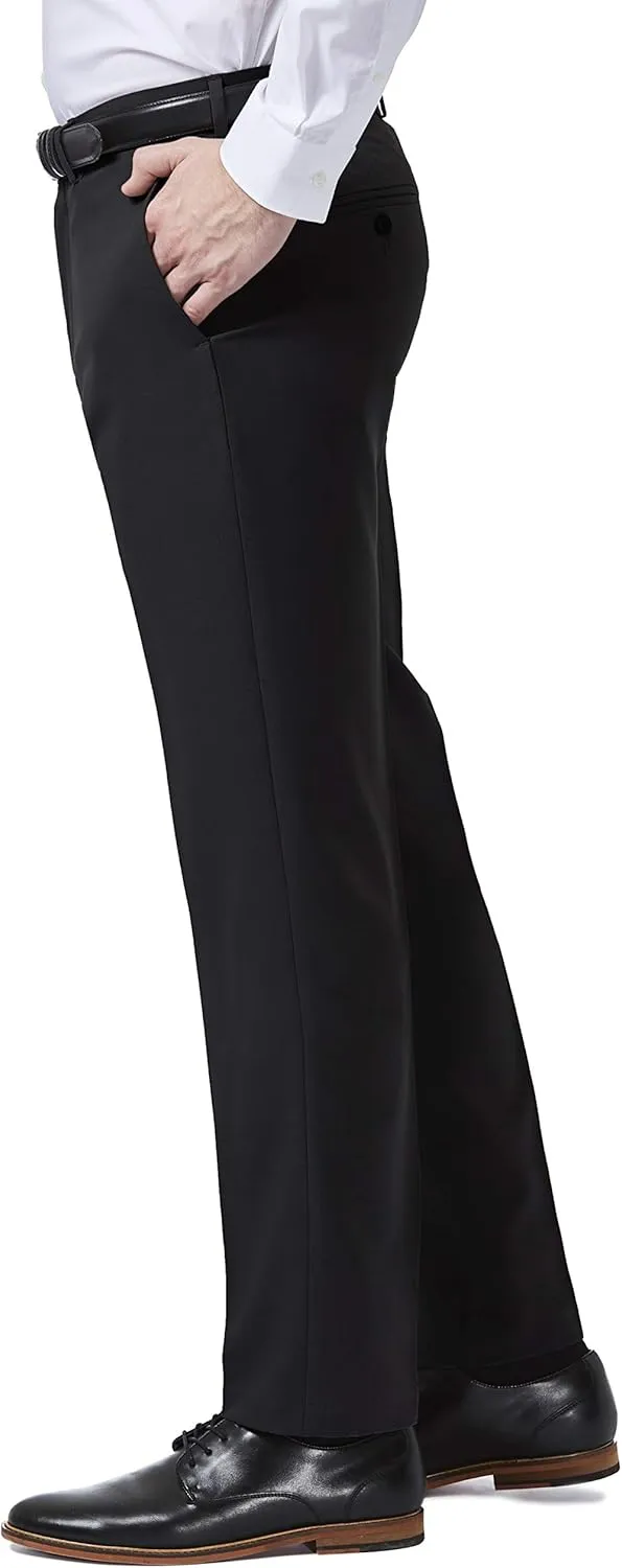 Haggar Men's Premium Comfort Dress Slim Fit Flat Front Pant