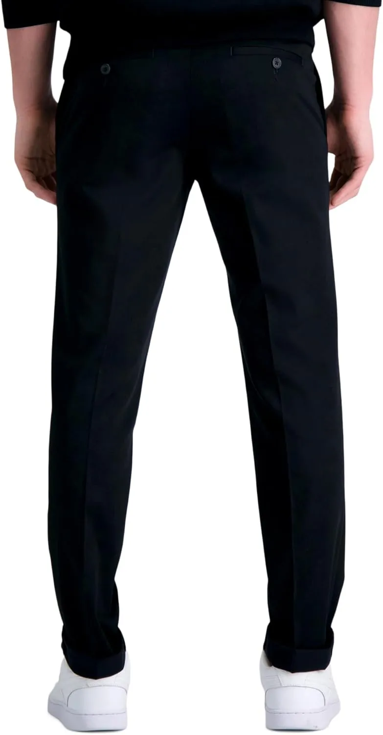 Haggar Men's Premium No Iron Khaki Slim Fit Flat Front Casual Pant