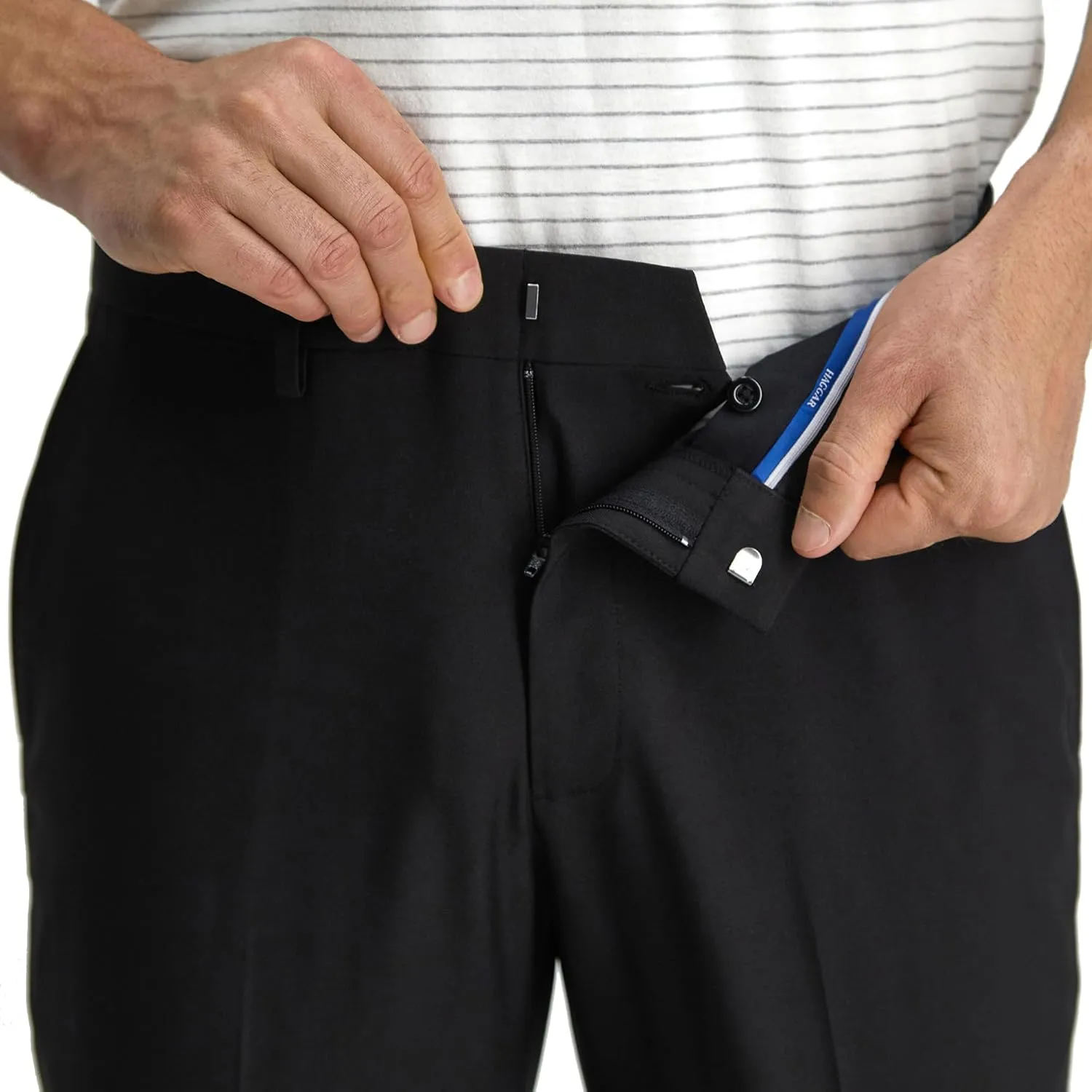 Haggar Men's Smart Wash with Repreve Slim Fit Suit Separates-Pants & Jackets