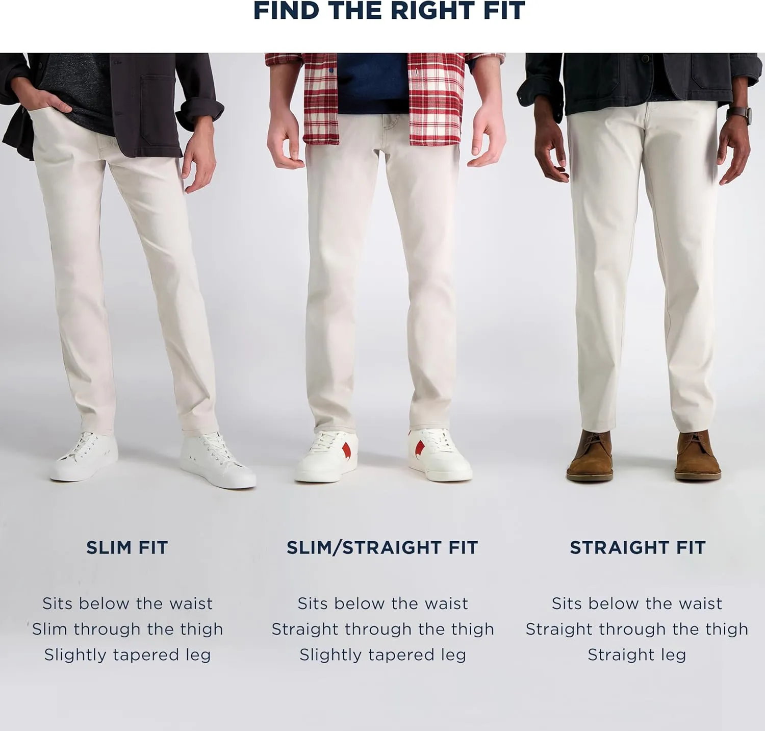 Haggar Men's The Active Series Slim/Straight Fit Flat Front Pant