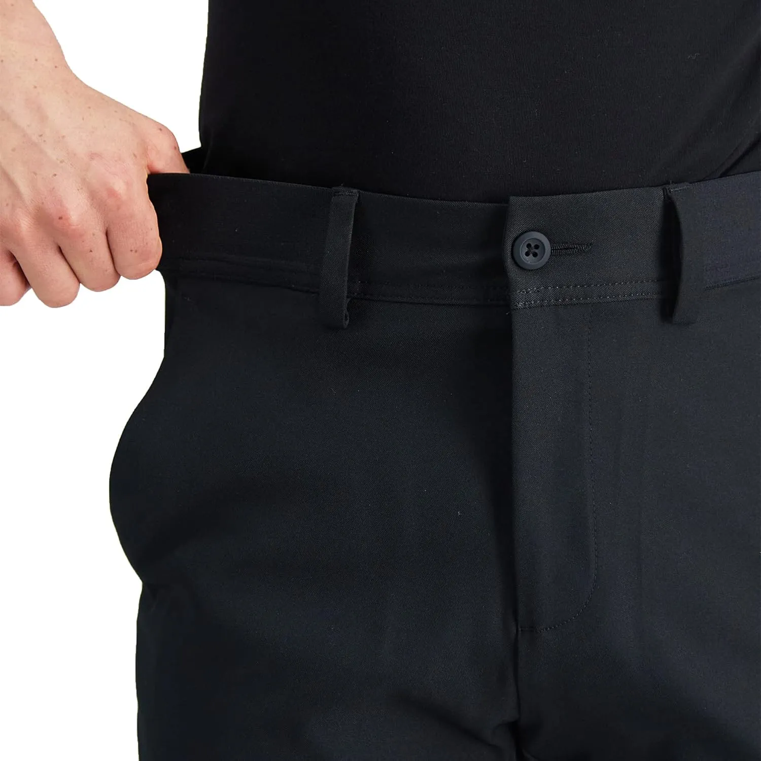 Haggar Men's The Active Series Slim/Straight Fit Flat Front Pant