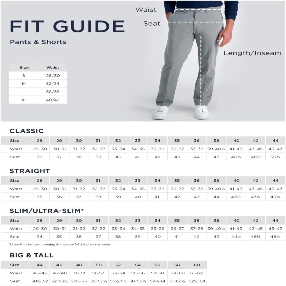 Haggar Men's The Active Series Slim/Straight Fit Flat Front Pant