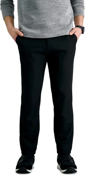 Haggar Men's The Active Series Slim/Straight Fit Flat Front Pant