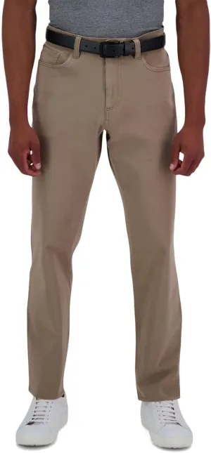 Haggar Men's The Active Series Slim/Straight Fit Flat Front Pant