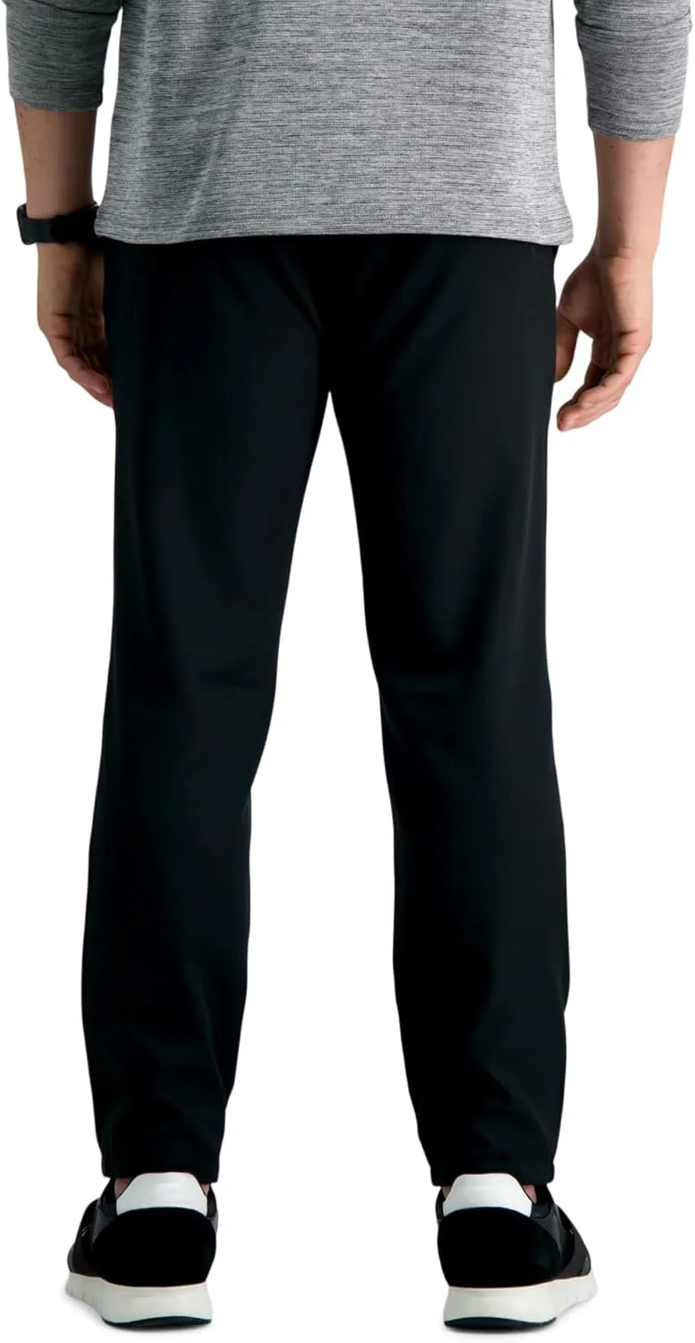 Haggar Men's The Active Series Slim/Straight Fit Flat Front Pant