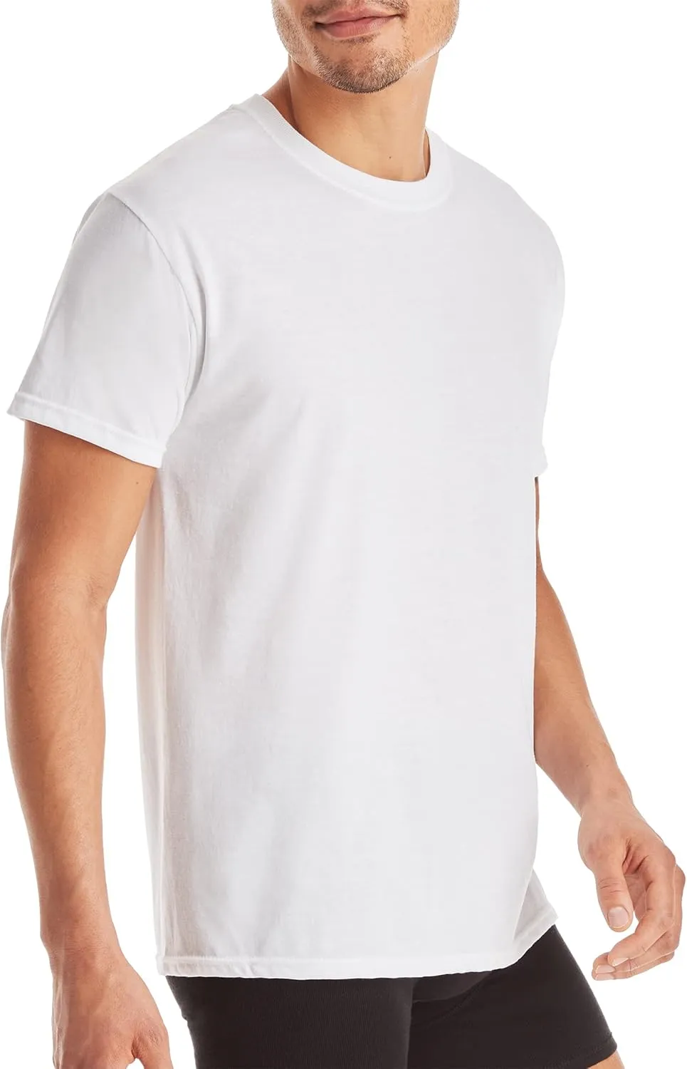 Hanes Men's Fresh Iq Slim Fit Crew Undershirt, 4-pack