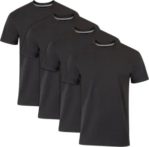 Hanes Men's Fresh Iq Slim Fit Crew Undershirt, 4-pack