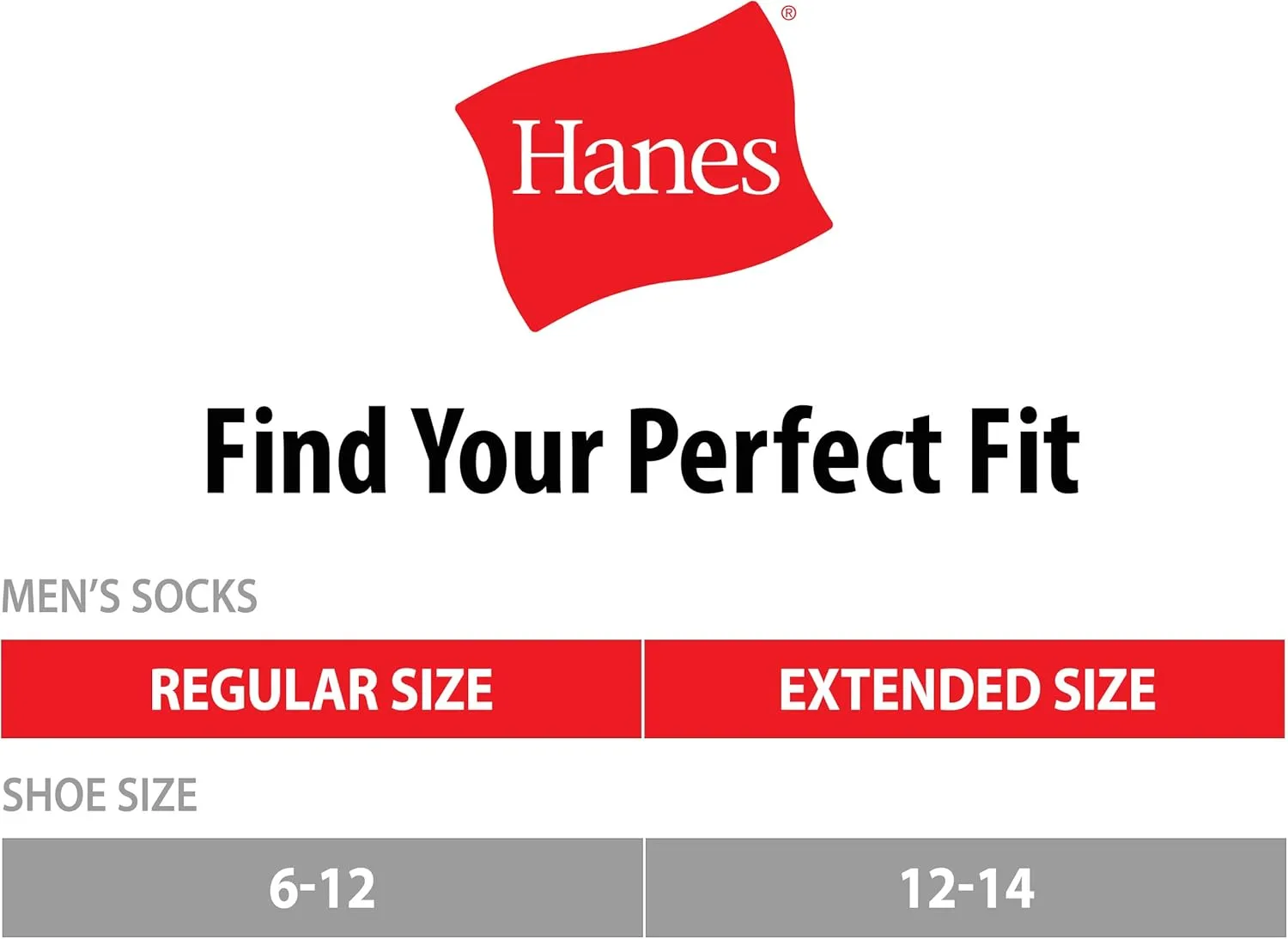 Hanes Men's Hanes Men's Socks, X-temp Cushioned Crew Socks, 12-pack