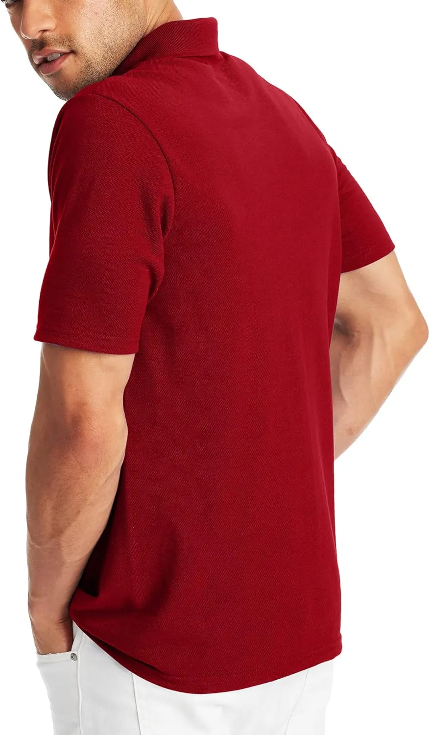 Hanes Men’s X-Temp Short Sleeve Polo Shirt, Midweight Men's Shirt