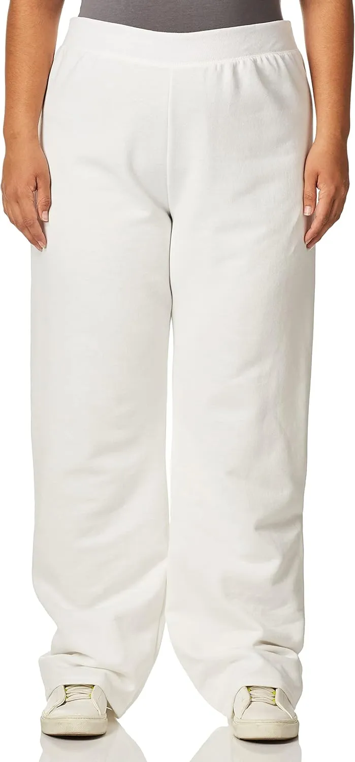 Hanes Women's Sweatpants, EcoSmart Fleece Open Bottom Sweatpants for Women, Regular & Petite Sizes
