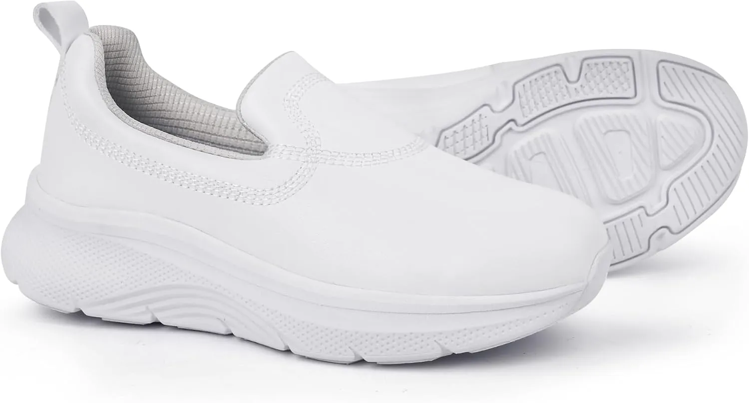 Hawkwell Women's Slip On Arch Support Nursing Shoes Comfortable Lightweight Slip Resistant Work Shoes