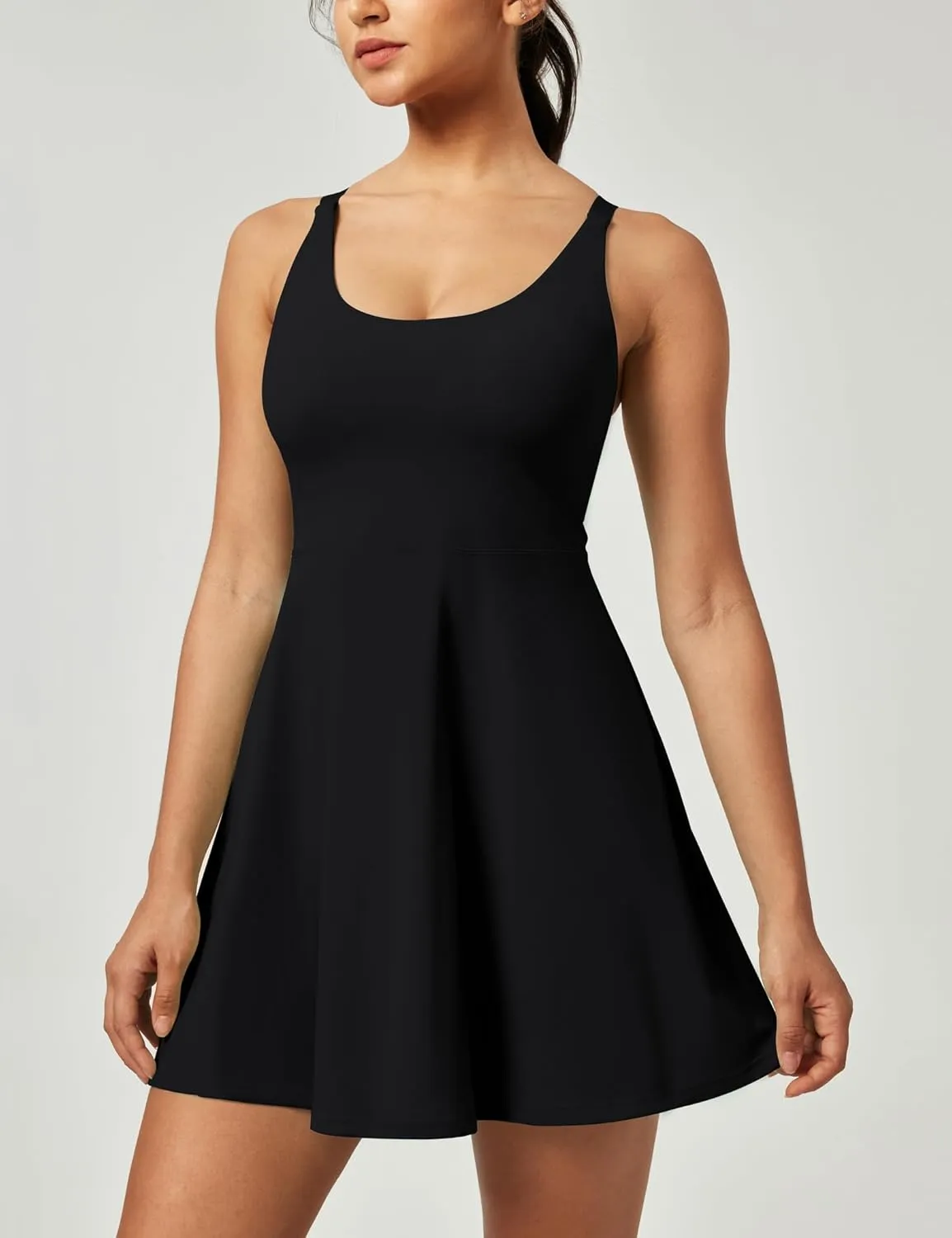 Heathyoga Tennis Dresses for Women Athletic Dress with Shorts Underneath Workout Dress with Pockets Summer Golf Outfits