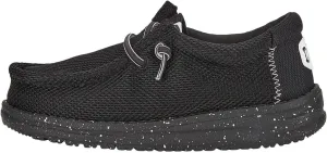 Hey Dude Boy's Wally Heathered Mesh | Youth's Shoes | Youth Slip-on Loafers | Comfortable & Light-Weight