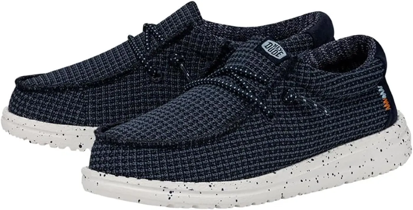 Hey Dude Wally Toddler Sport Mesh | Boy's Shoes | Boy's Slip On Loafers | Comfortable & Light Weight