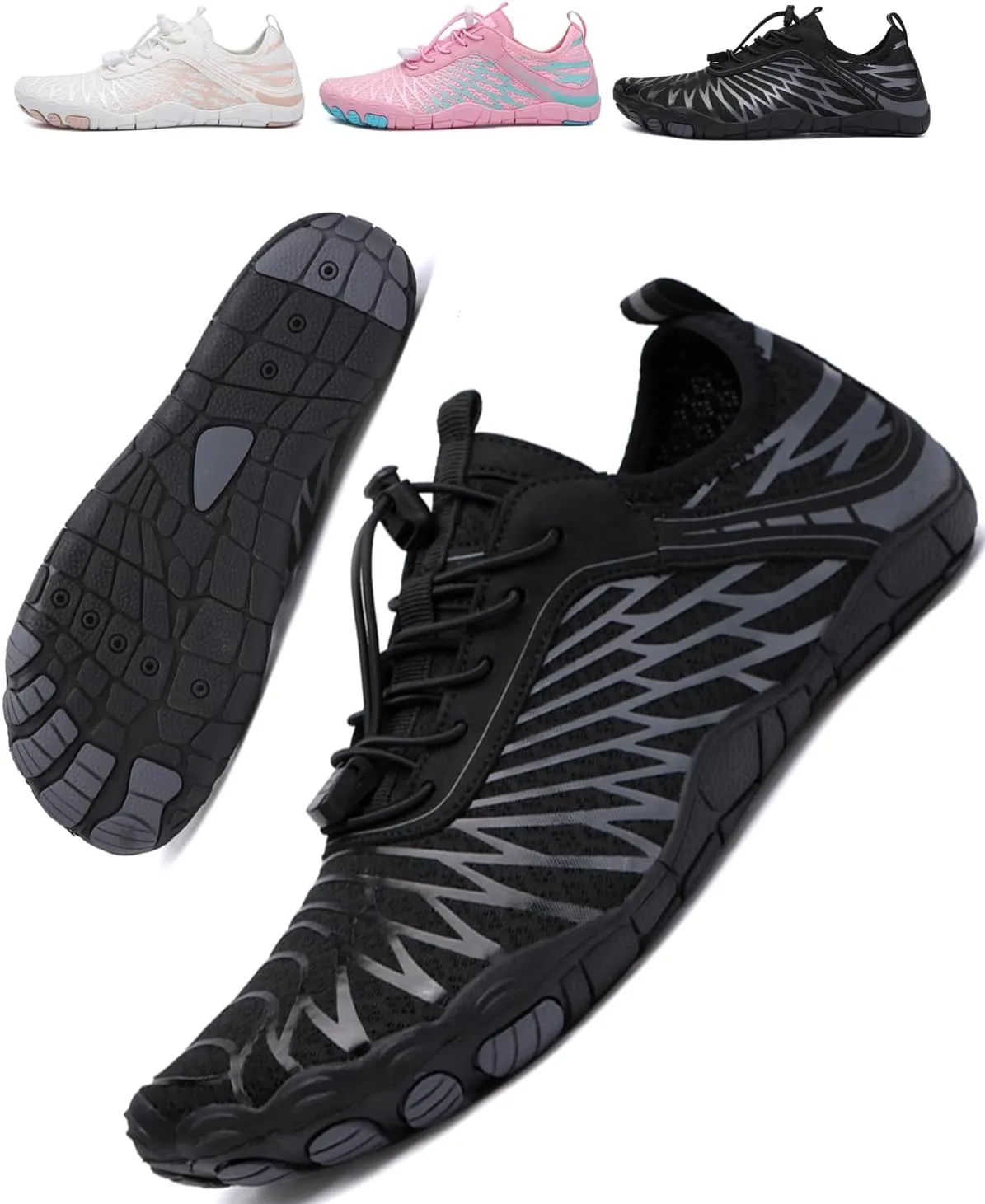 Hike Barefoot Shoes for Women & Men Breathable & Non-Slip Footwear Athletic Wide Toe Water Shoes