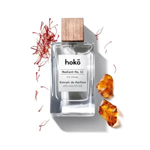 HOKO Radiant No. 11 – Premium Impression of Baccarat Rouge 540 | Extrait de Parfum, 1.7 Oz | Saffron, Jasmine, Cedarwood & Amber | Long-Lasting Inspired Unisex Perfume | Vegan, Paraben Free, Skin Safe