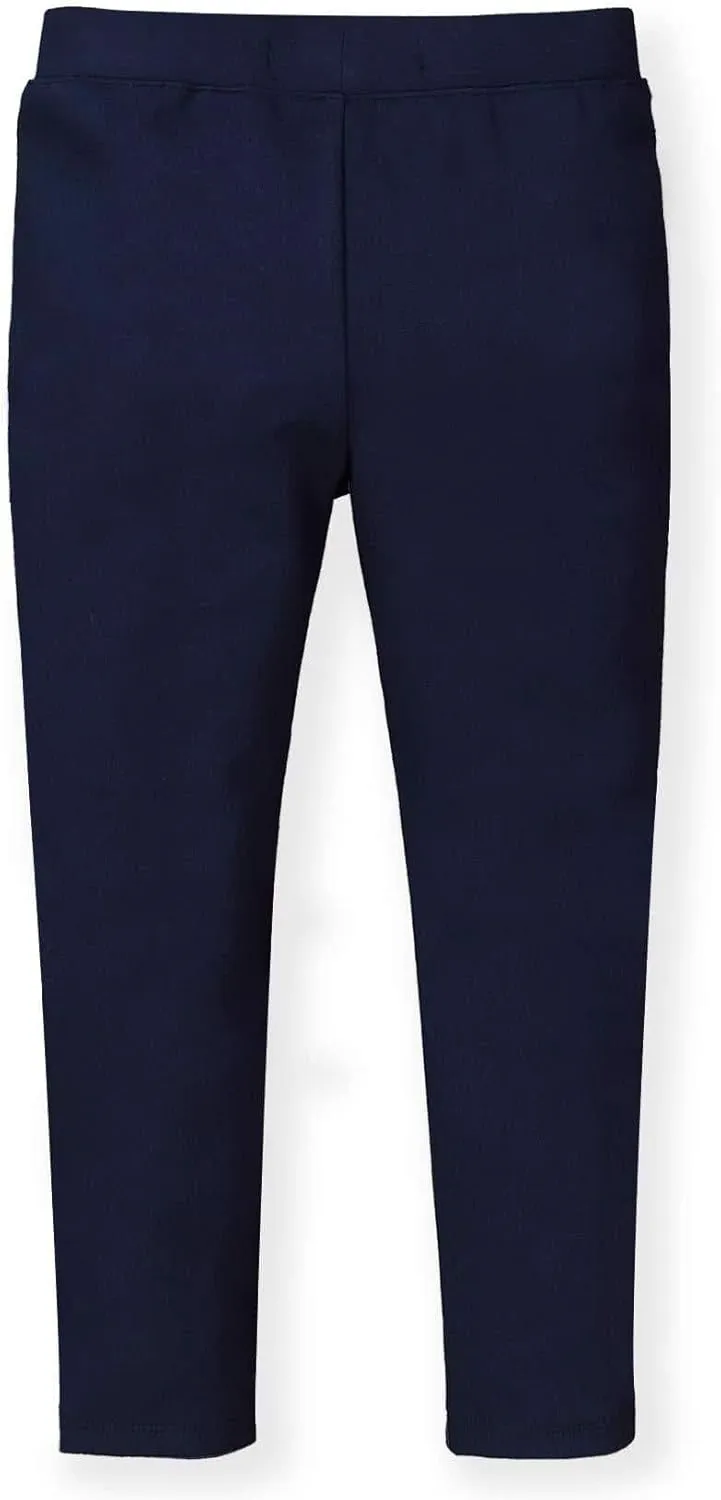 Hope & Henry Girls' Ponte Pants with Button Details