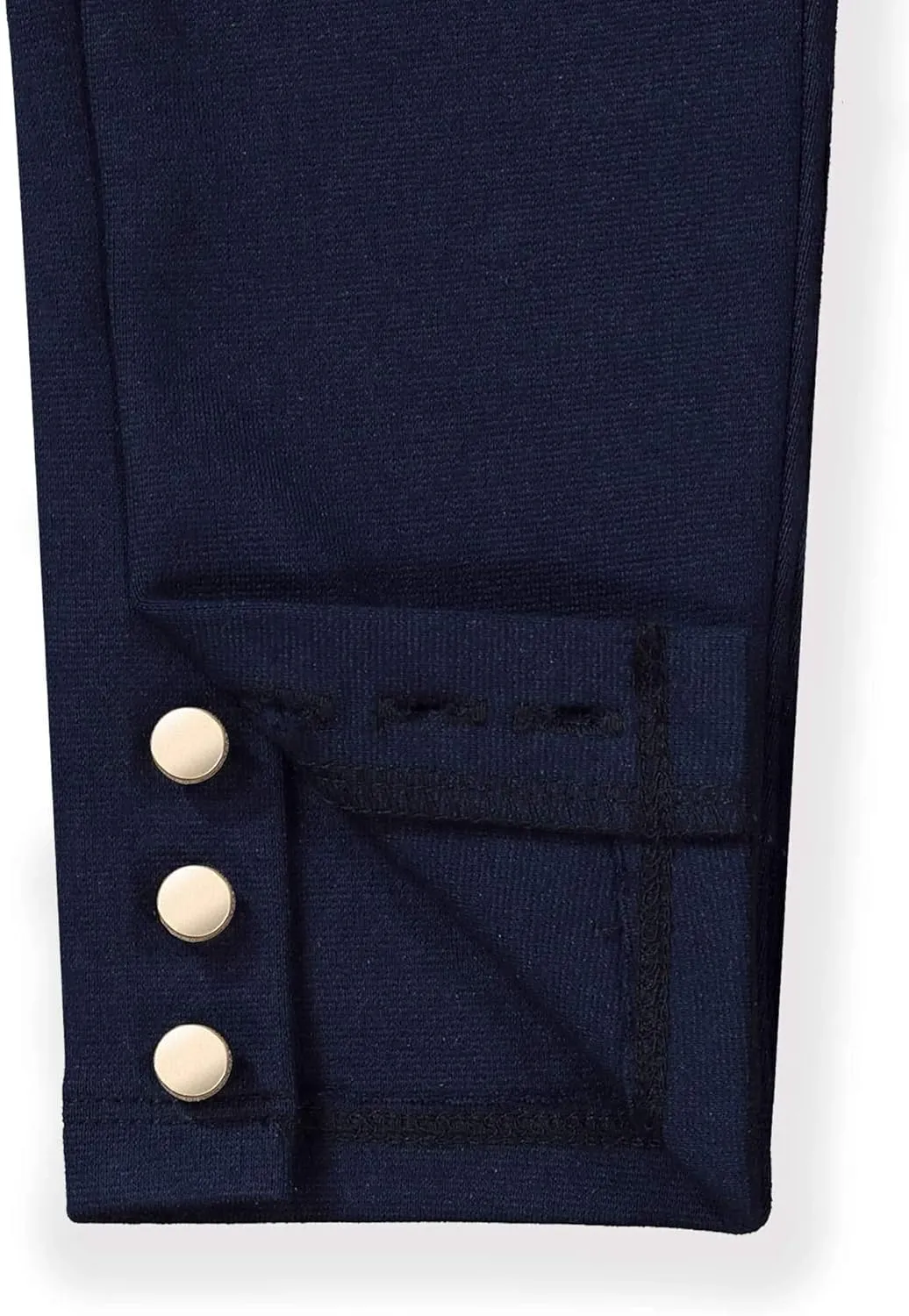 Hope & Henry Girls' Ponte Pants with Button Details
