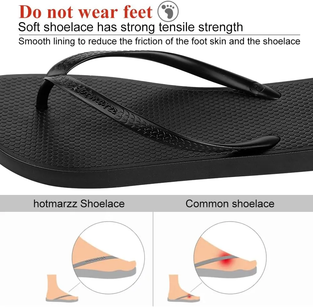 Hotmarzz Women's Slim Flip Flops Fashion Beach Slippers Flat Sandals