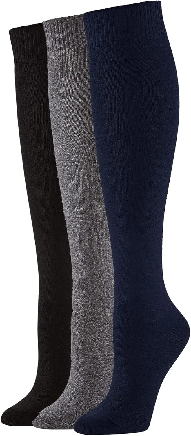 HUE Women's Flat Knit Knee High Sock
