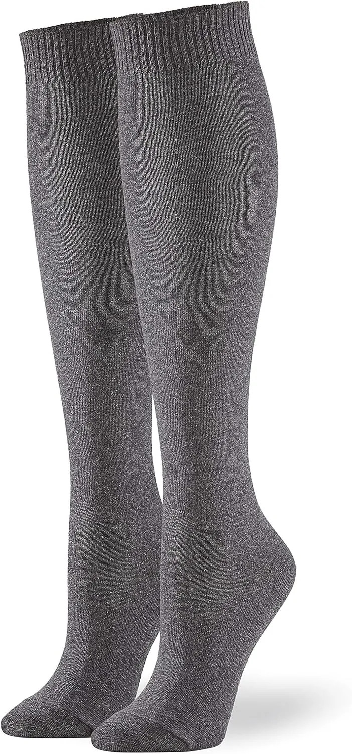 HUE Women's Flat Knit Knee High Sock