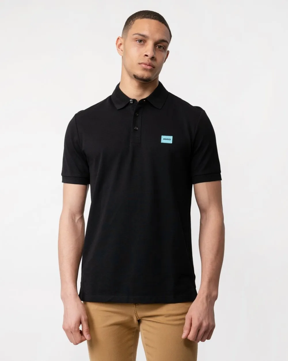 HUGO Dereso232 Mens Cotton-Piqué Slim-Fit Polo Shirt